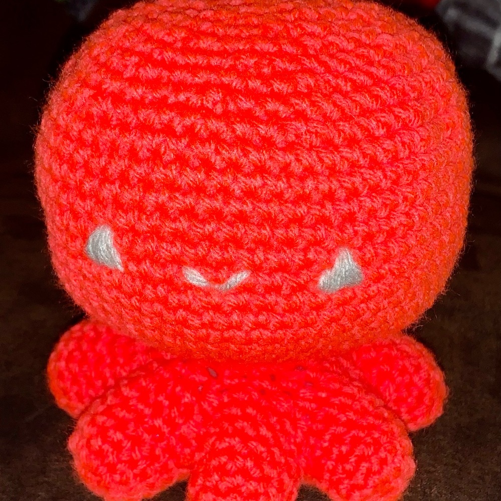 Handmade crochet octopus stuffed toy